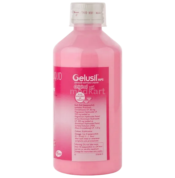 gelusil mps original sugar free mint liquid 200 ml
